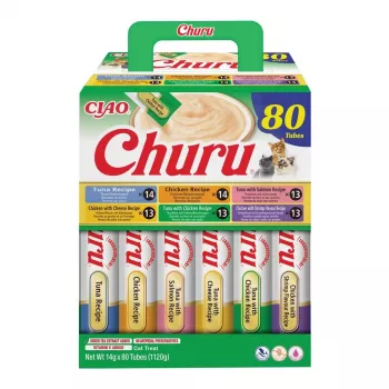 Märg kassimaius INABA CHURU 80P Kana ja tuunikala — 80 × 14 g tuubi