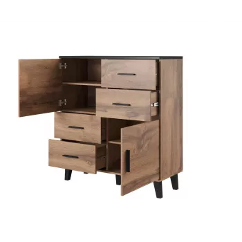 Cama sideboard LOTTA 110 2D4S wotan oak/mat Must