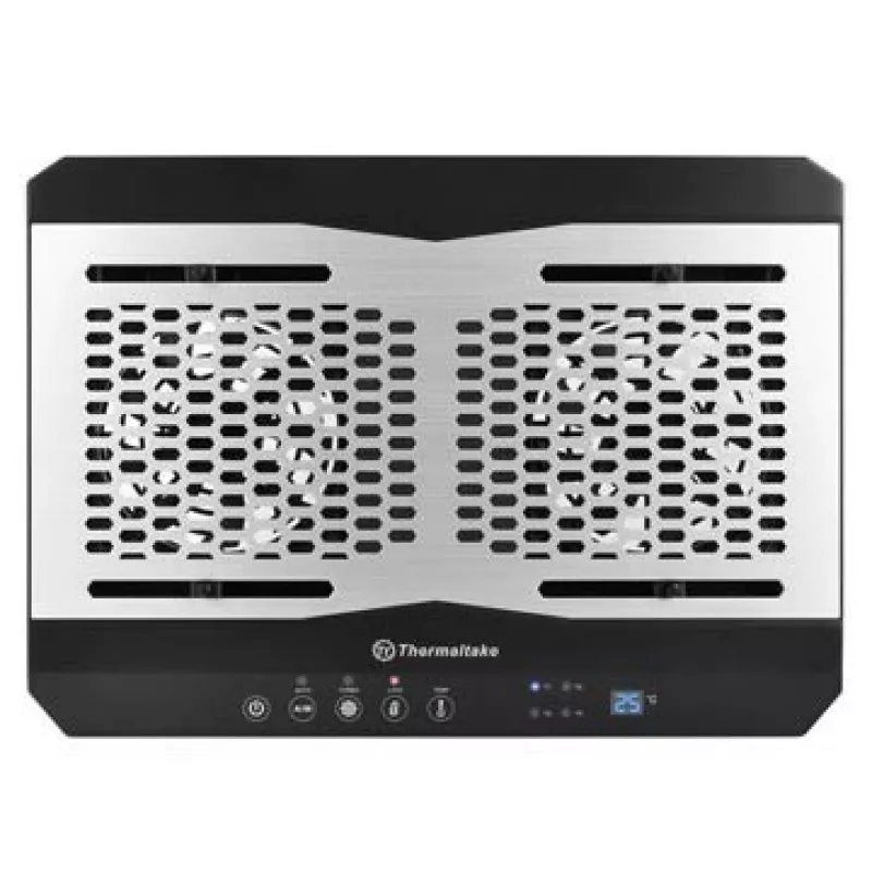 Sülearvuti jahutusalus THERMALTAKE CL-N002-PL12BL-A 12 cm ventilaatoriga, alumiinium ja plastik, 390×277,5×49,3 mm, 1000–1300 RPM