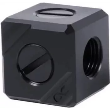 Alphacool Eiszapfen ühendusterminal 5-Fach G1/4 IG - must atsetaal (17556)