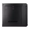 EXTRALINK LITE 6U 530X400 SEINAKINNITATAV RACK-KAPP MUST RIIULIGA