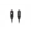LANBERG USB-C to USB-C kaabel CA-CMCM-40CU-0018-BK — USB 2.0, 1,8 m, must