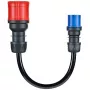 go-e Adapter Gemini flex 22 kW CEE Sinine 16 A - Must - sirge - sirge - IP55 - 22 kW - 16 A
