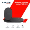 Charger Wireless Dock 2in1 QI 10W/USB-C/LED must