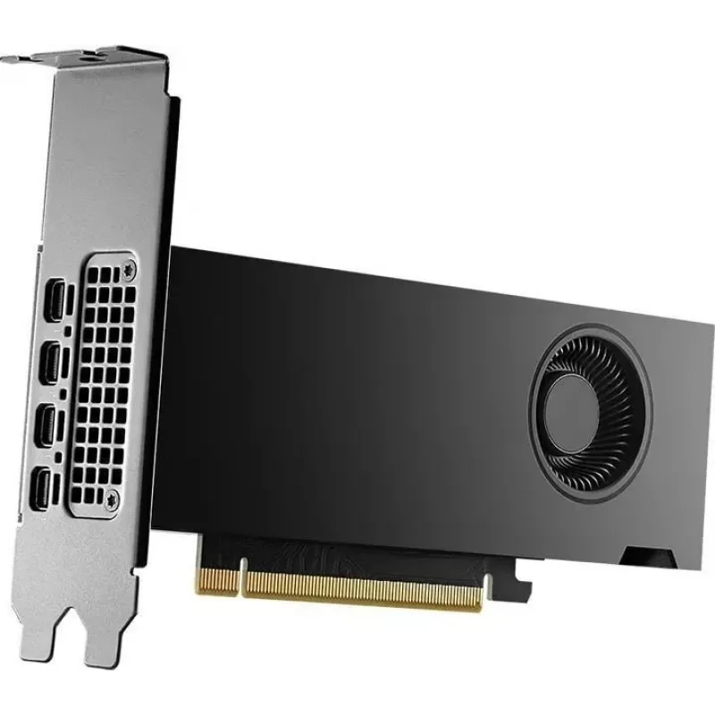 PNY NVIDIA 2000 Ada 16GB madala profiiliga, PCIe 4.0 X16, kahe pesaga, 4x Mini DP 1.4a, 16 GB GDDR6 ECC 128-bit, HDCP 2.2, HDMI 2.0, väike kast