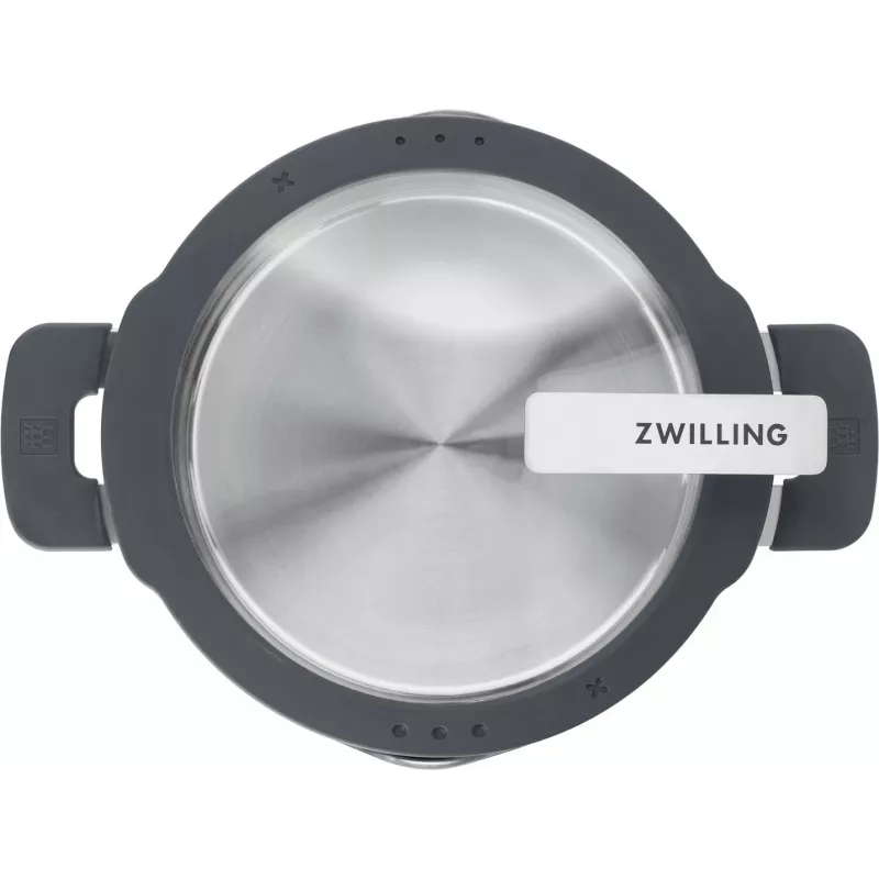 ZWILLING roostevabast terasest potikomplekt SIMPLIFY 5 tk — nõudepesumasina- ja ahjukindel, klaaskaaned, sobib keraamilistele pliidiplaatidele