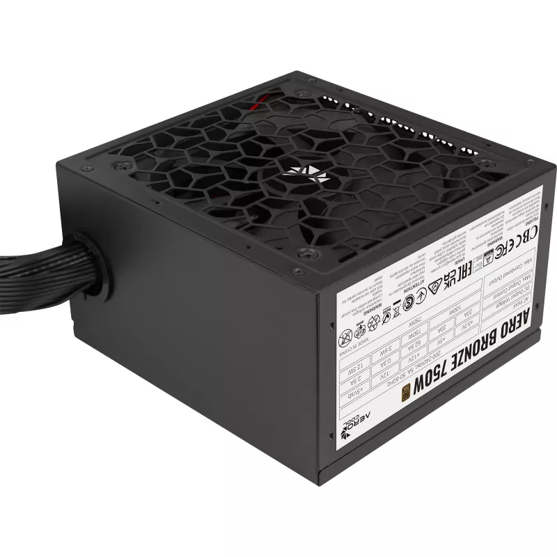 Toiteplokk AEROCOOL AERO BRONZE 750W APFC (V.2 2025) – 750W väljund, APFC