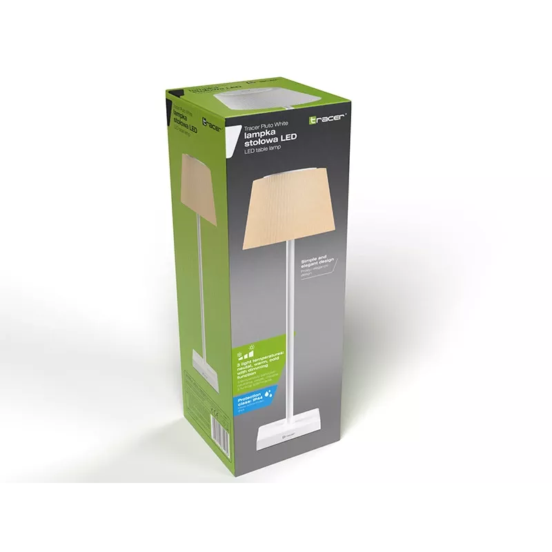 Lauavalgusti TRACER Pluto Valge TRAOSW47233 LED reguleeritava heledusega, valge viimistlus