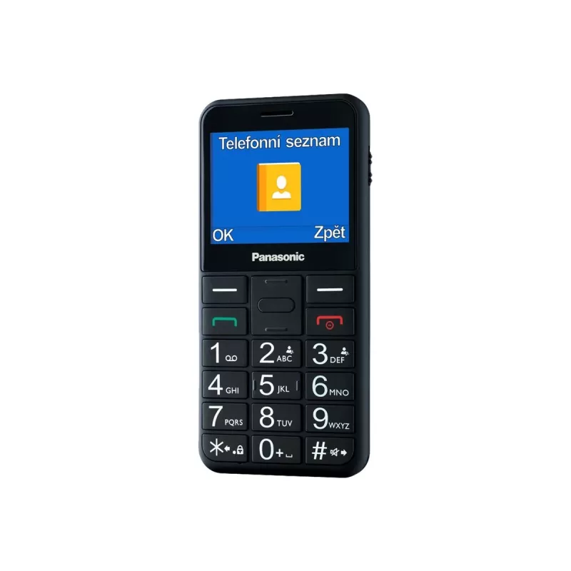 Vanematele mõeldud mobiiltelefon KX-TU155 must