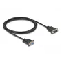 DeLOCK jadakaabel RS-232 D-Sub9 isane emasele 2 m Must