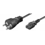 Microconnect PE1204100R toitejuhe must 10 m IEC 320 C13 liitmik