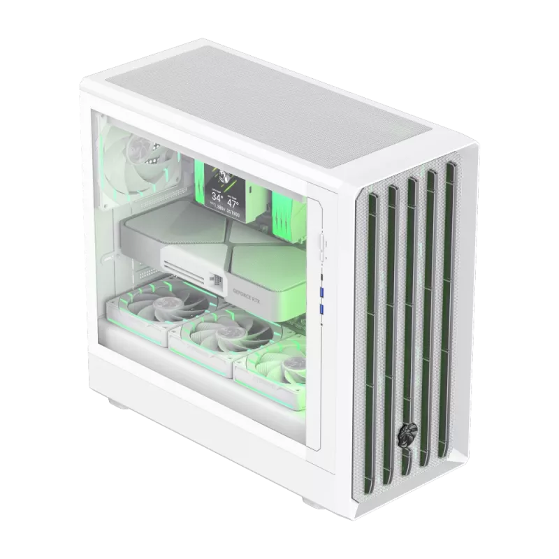 Gamemax korpus | CLAW 460 WH | Valge | Mid-Tower | Toiteplokk pole kaasas