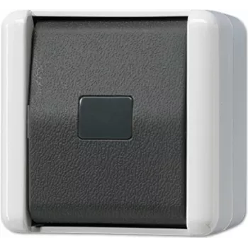 Surunupplüliti JUNG 833 W — must/valge, IP44, 250 V AC, 10 A