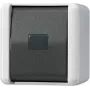 Surunupplüliti JUNG 833 W — must/valge, IP44, 250 V AC, 10 A