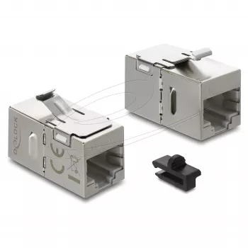 Keystone moodul DELOCK 90757 lame RJ-45 hõbedane, 16,1×29,8×19,5 mm