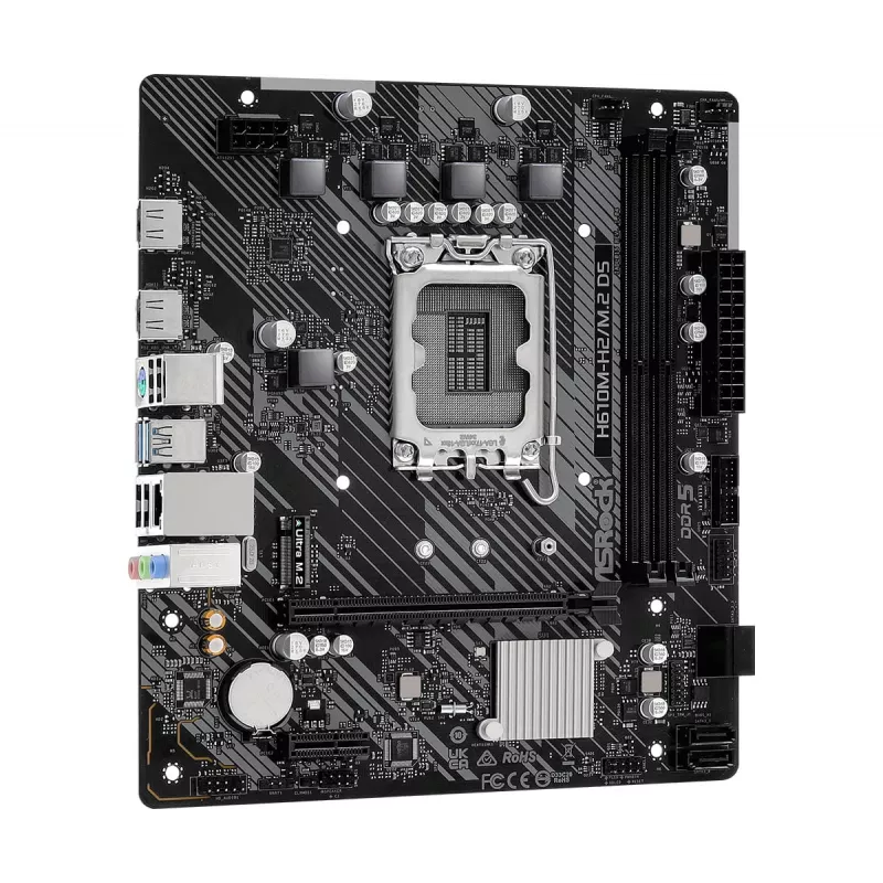 ASRock H610M-H2/M.2 D5 Micro-ATX emaplaat