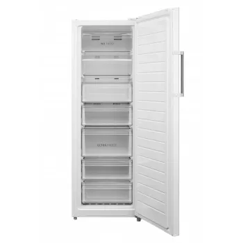 Püstkülmik Midea MDRU333FZE01E — energiaklass E, 238 L neto, 172,2 cm kõrgus, No Frost, ekraan, eraldiseisev, valge