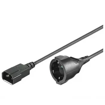 Microconnect PE130150 toitekaabel Must 1,5 m C14 pistikupesa Toitepistik tüüp F