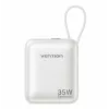 Akupank Vention FHEN0 liitiumpolümeer 10000 mAh 35W USB-C 1-port valge