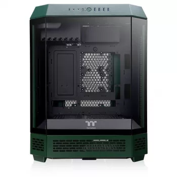 The Tower 600, Tower-Enclosure Dark Green, Tempered Glass x 3