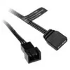 ARGB adapterkaabel Barrow ZBDZJX-5M — 3-kontaktiline 5 V adresseeritav RGB, pikkus 10 cm