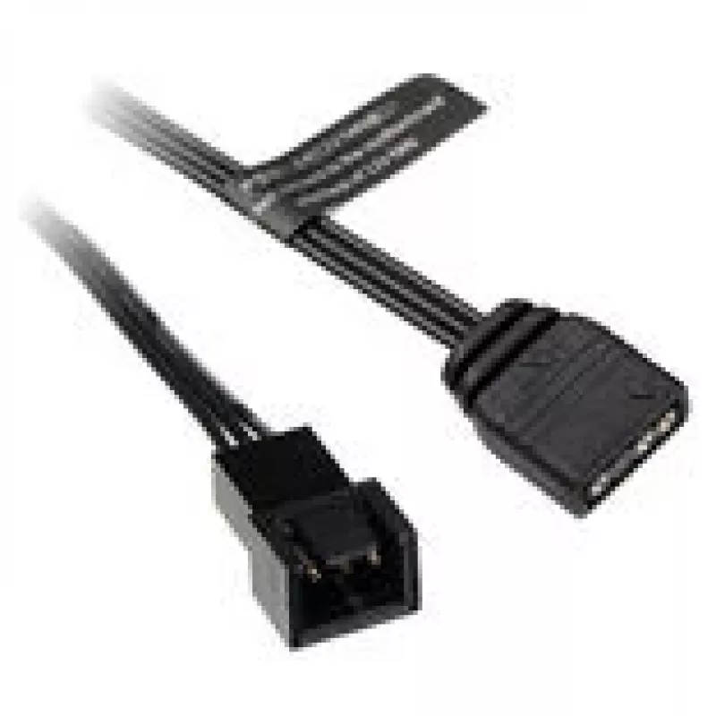 ARGB adapterkaabel Barrow ZBDZJX-5M — 3-kontaktiline 5 V adresseeritav RGB, pikkus 10 cm