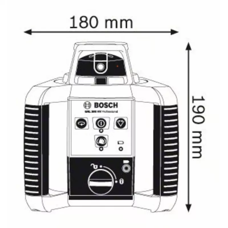 Bosch GRL 300 HV Professional pöördlasernivelliir 300 m 635 nm (< 1 mW)