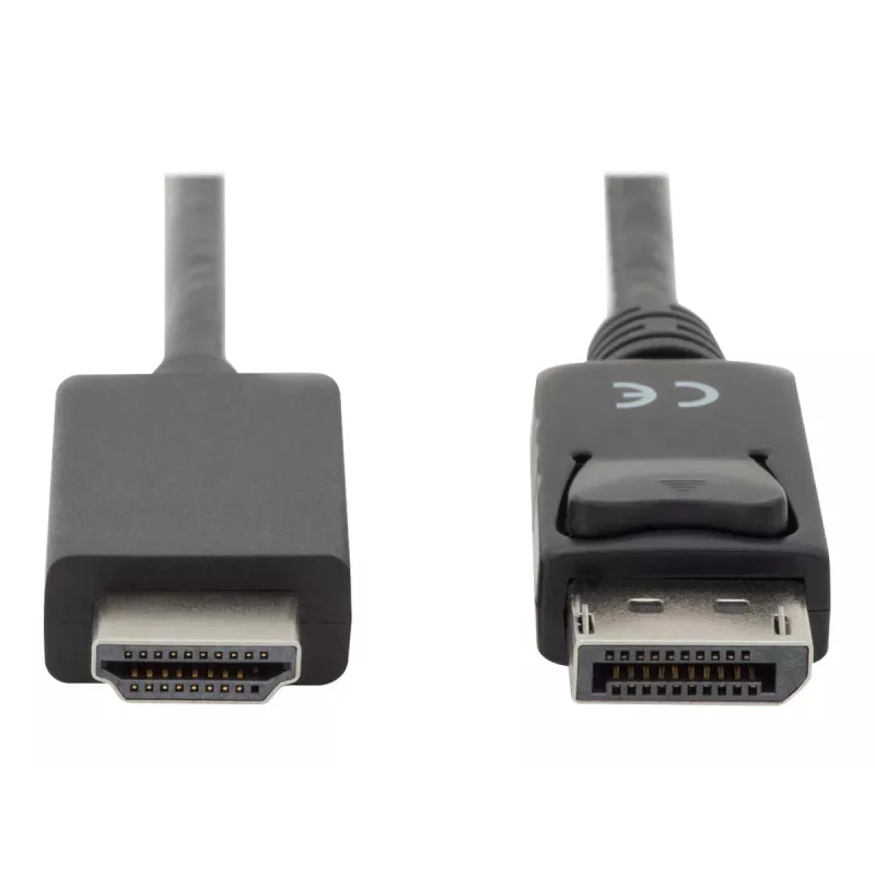 Adapterkaabel Displayport 1.2 lukustusega 4K 60Hz UHD tüüp DP/HDMI A M/M must 2 m