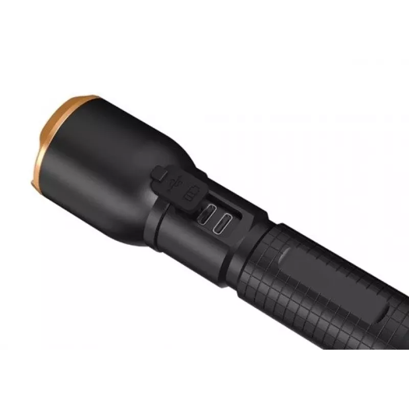 Taskulamp Duracell DF6000R kinkekarbis — kaasaskantav laetav taskulamp, must