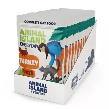 ANIMAL ISLAND kalkunipasteed kassile kotikestes 12x100g