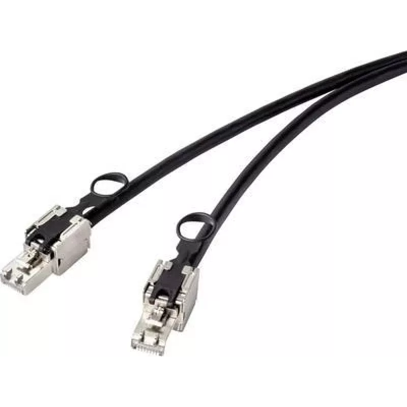 Renkforce RF-4538216 võrgukaabel Must 0,5 m Cat6a S/FTP (S-STP) (RF-4538216)