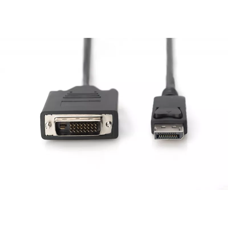 Assmann DisplayPort adapterkaabel. DP - DVI (24+1) M/M. 1,0 m. lukustusega. DP 1.2 ühilduv. UL. CE. must (AK-340301-010-S)
