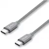 USB-kaabel Nevox 1654 USB 2.0 2m USB C Hall Hõbedane
