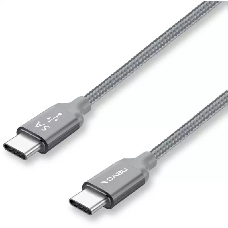 USB-kaabel Nevox 1654 USB 2.0 2m USB C Hall Hõbedane