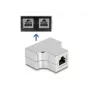 DeLOCK RJ45 Splitter T-adapter 1 x RJ45 pesa – 2 x RJ45 pesa Cat.5e STP