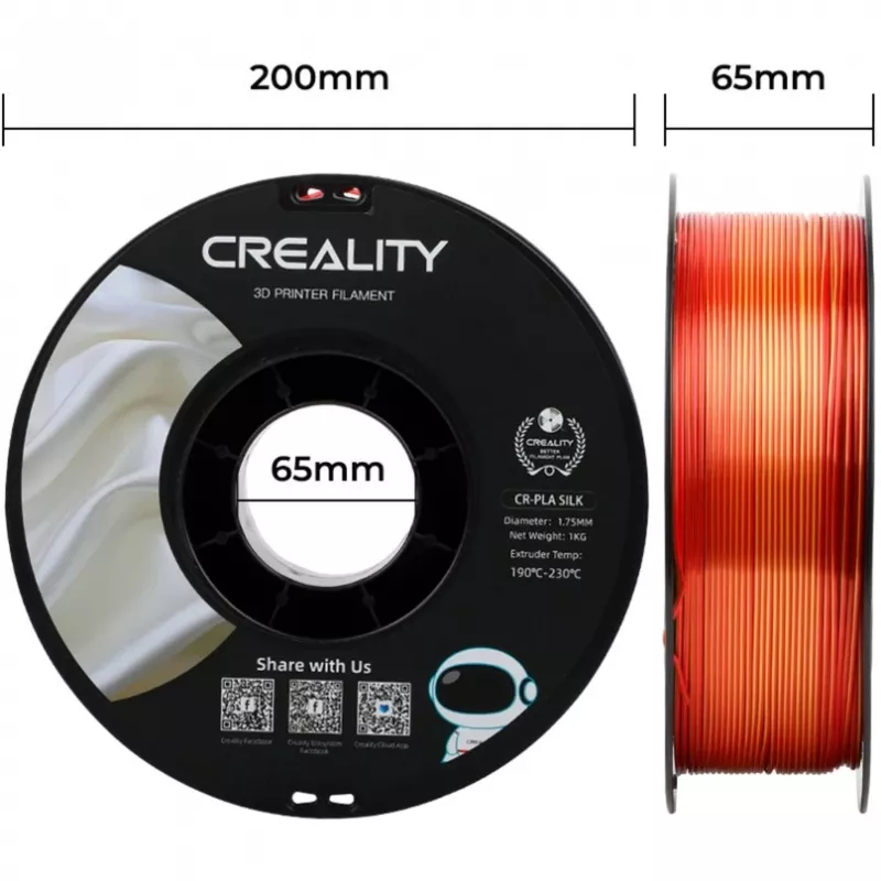 3D-printimismaterjal Polüpiimhape (PLA) Creality 3D 3301120009 Punane 1 kg