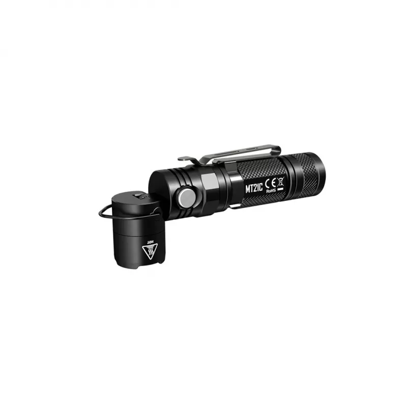 Käsi-taskulamp Nitecore MT21C, 1000 lm, 131 mm, 103,5 g, ühildub 18650 või CR123, must