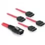 SATA-kaabel DeLOCK 83074 4x 1 m punane