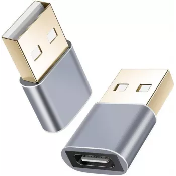 Adapter helos 304282 USB 2.0 USB-C emane USB 2.0 isasele, tumehall