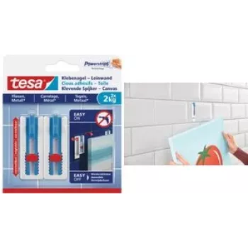 Tesa Klebe Nail Canvas Tile & Metal liimipasta — 2 x 2 kg, reguleeritav