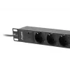 LANBERG TOITEPIKENDUS 10 RACK (1U, 16A, 3X SCHUKO)