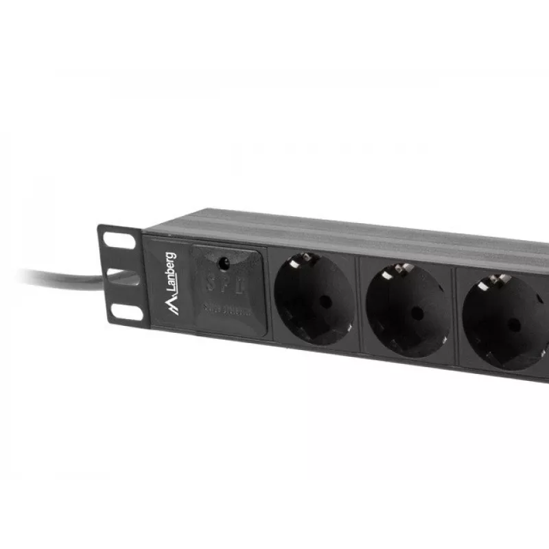 LANBERG TOITEPIKENDUS 10 RACK (1U, 16A, 3X SCHUKO)