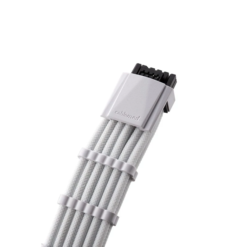 Toitekaabel CableMod RT-Series Pro ModMesh 12VHPWR kuni 3× PCIe CM-PRTS-16P3-N60KW 60 cm Valge