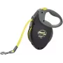 Sissetõmmatav lõast Flexi NEON GIANT M — 8 m lindilõast, max koormus 25 kg, ergonoomiline käepide, must/kollane