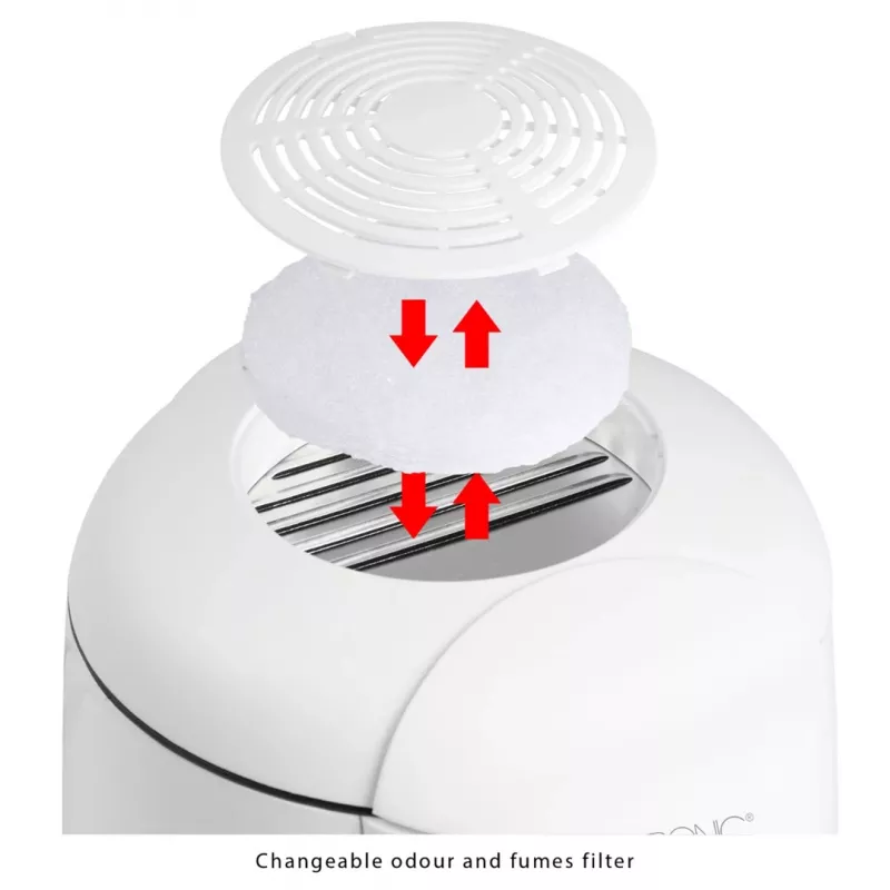 Clatronic FFR 2916 ühekordne 1 L eraldiseisev 900 W fritüür hall, valge