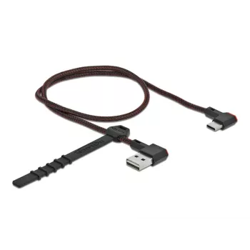 USB-kaabel DeLOCK EASY-USB 2.0 tüüp-A-pistik USB-C isasele 0,5 m must