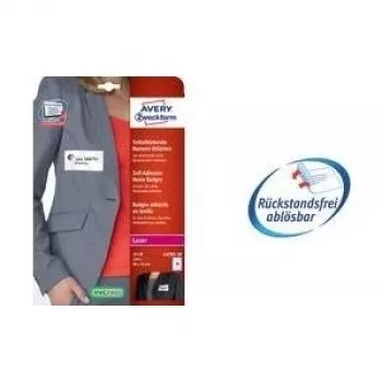 Avery Zweckform - Atsetaatsiid - eemaldatav liim - Valge - 88,9 x 31 mm 320 silti (20 lehte x 16) Silt (L4783-20)
