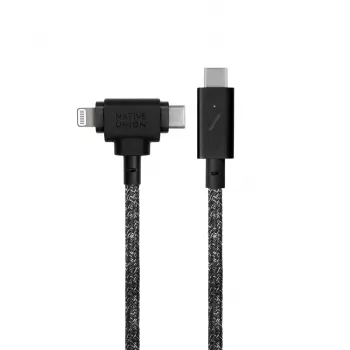 Laadimis- ja andmekaabel native union Belt kaabel Duo Pro USB-C to USB-C and Lightning Must
