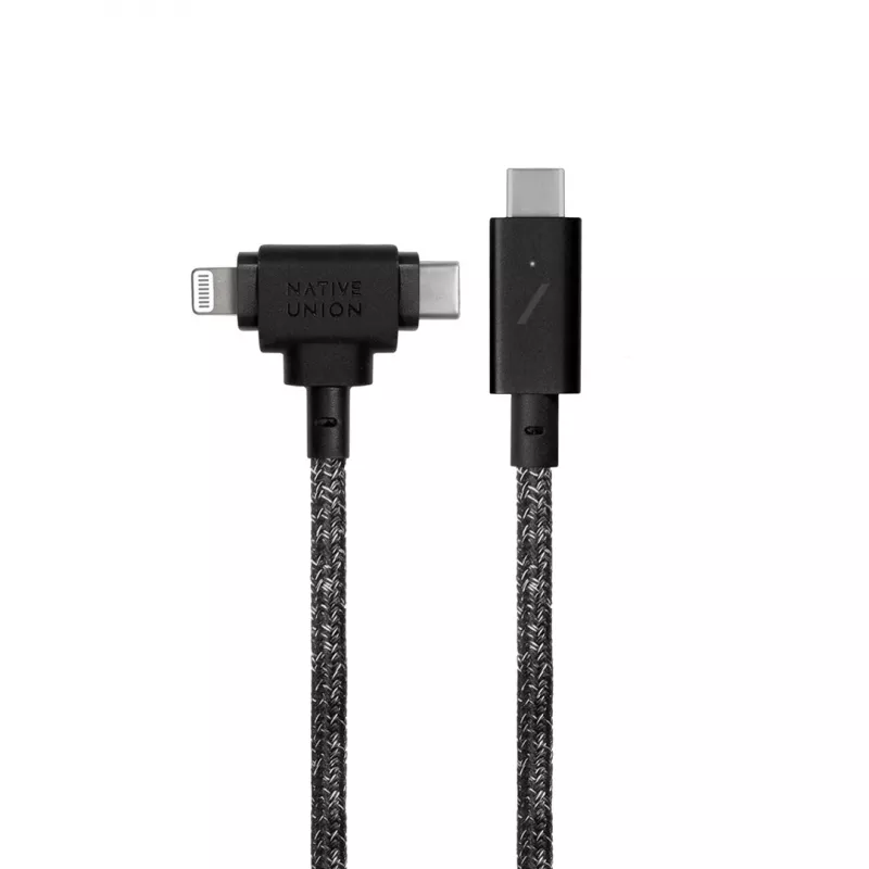 Laadimis- ja andmekaabel native union Belt kaabel Duo Pro USB-C to USB-C and Lightning Must