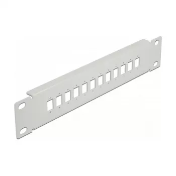 Fiiberoptiline patch-paneel DeLOCK 10 tolli 12 porti SC Simplex LC Duplex 1U hall